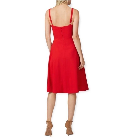 Dress the population Bianca red twist sweetheart dress - Picture 3 of 6